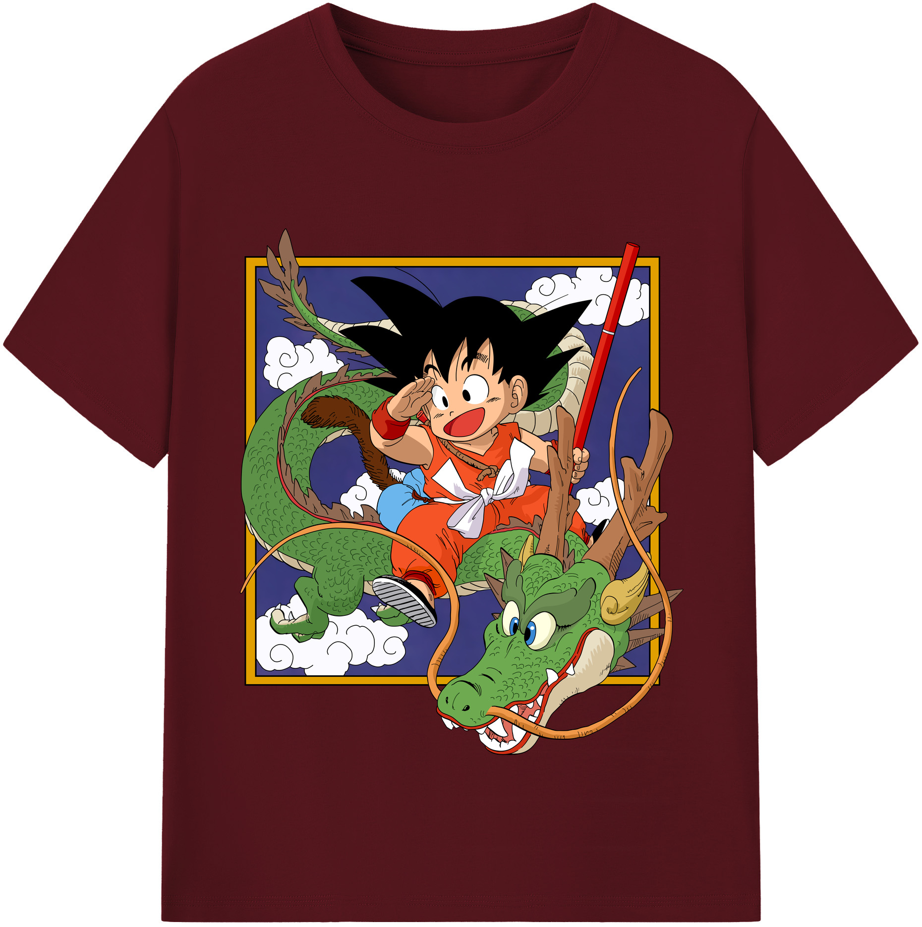 （画像用） ドラゴンボール 孫悟空（そん ごくう）Son Goku カカロット DRAGON BALL Kakarotto 綿100％半袖Tシャツ（フロントプリント）